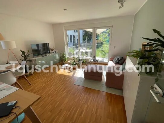 [TAUSCHWOHNUNG] Schöne, helle 2-Zimmerwohnung mit Garten, 250 m zum Rhein