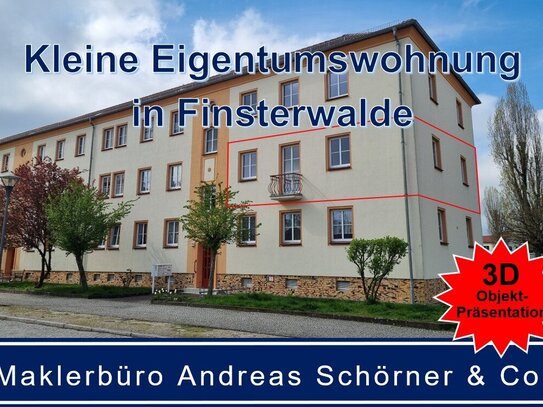 Kleine Eigentumswohnung in Finsterwalde mit Balkon & Kellerraum