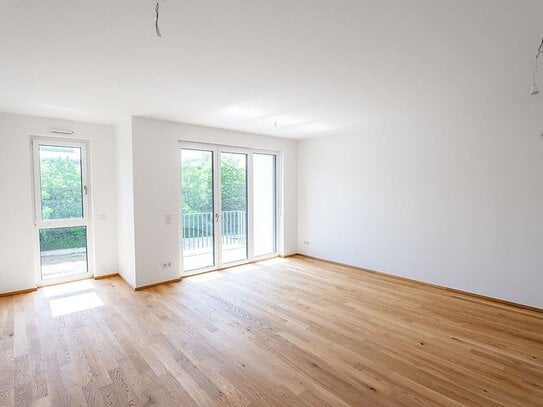 4-Zimmer-Wohnung mit großgeschnittenem Wohnbereich und idyllischem Balkon