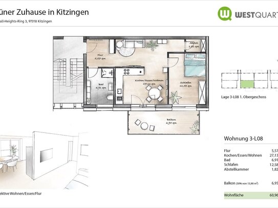 Erstbezug, hochwertige 2 Zi._Whg.in Kitzingen _WE L08