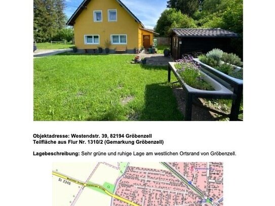 2.233qm grüne Oase mit kernsaniertem Haus (192qm Wfl.) in der Gartenstadt Gröbenzell