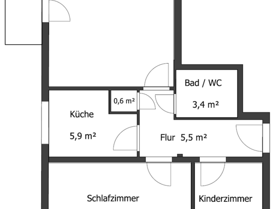 3-Zimmer-Wohnung mit 2 Balkonen in Solingen-Merscheid