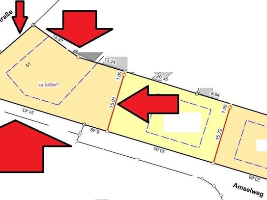 *** NUR NOCH 1 FREIES GRUNDSTÜCK *** Baugrundstück mit 649 m² bauträgerfrei zu verkaufen