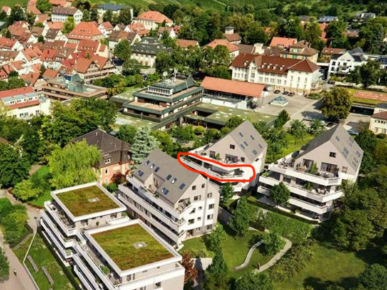 NEUBAU: 3,5 Zimmer Wohnung mit Einbauküche und riesiger Süd- und Westlage-Terrasse mit Burgblick