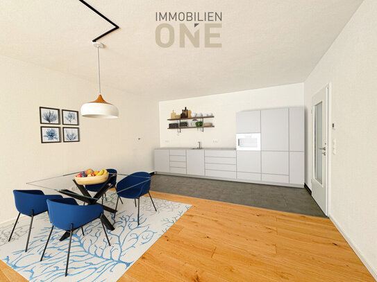 Exklusive 2-Zi.-Wohnung mit Aufzug und großer Dachterrasse in KfW-55 Bauweise, Bj. 2021