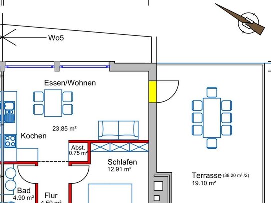 Schöne, modernisierte Eigentumswohnung unterhalb der Burg Trifels zu erwerben!