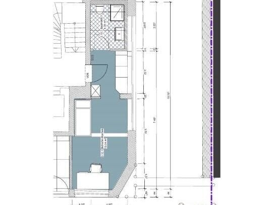 Erstbezug: 1,5 Zimmer-Singlewohnung mit Einbauküche am Rosenaupark