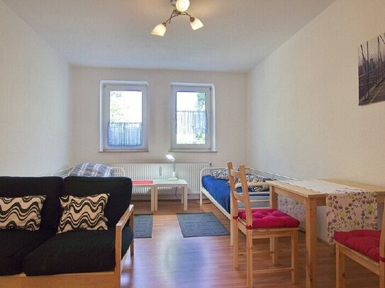 Apartment with two living/sleeping rooms and a dining kitchen, wi-fi, and ideal for accommodating two colleagues