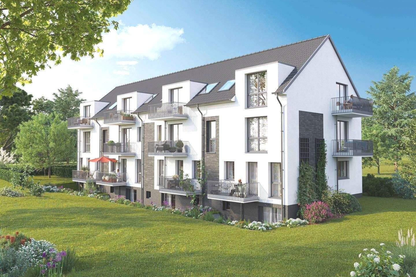 2,5-Zimmer Maisonette-Wohnung (Neubau, QNG-zertifiziert) mit Balkon und kleinem Gartenteil in Farmsen-Berne