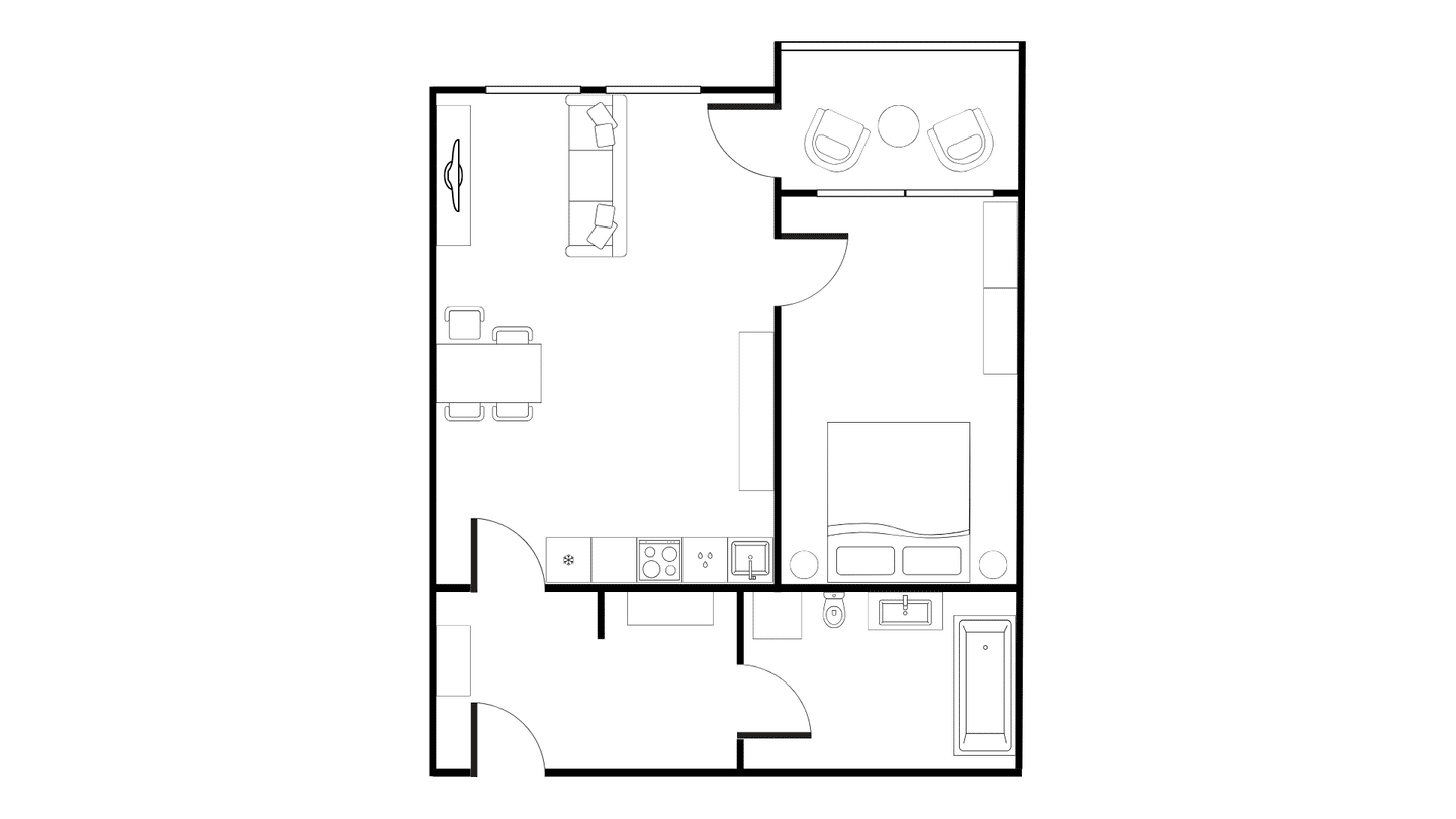 Helle und möblierte 2-Zimmer-Wohnung mit Balkon in Berlin-Pankow - Foto 1