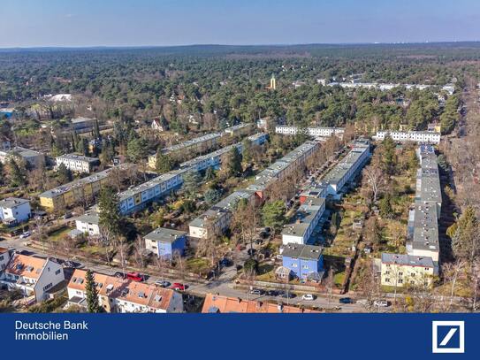 Bruno-Taut-Reihenhaus in Zehlendorf - historisches Wohnen im werdenden Weltkulturerbe