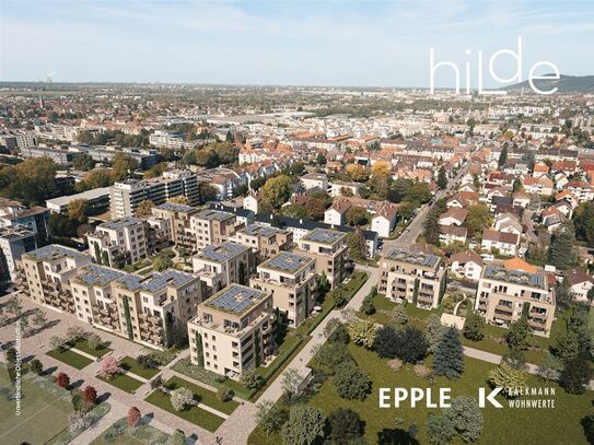 Nur noch eine 2,5-Zimmer-Wohnung verfügbar: moderne Neubau-ETW im KfW40-Energiestandard.