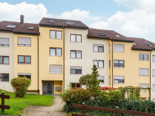 Einladende 2,5-Zimmer-Wohnung mit zwei Bädern und herrlicher Terrasse in Brombach