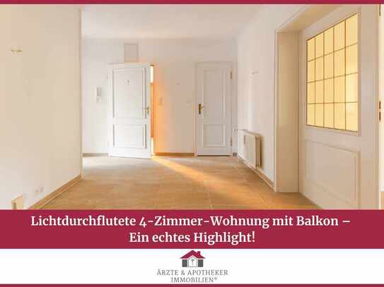 Lichtdurchflutete 4-Zimmer-Wohnung mit Balkon - Ein echtes Highlight!