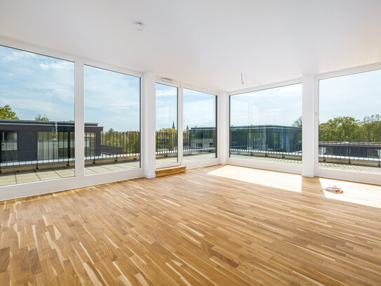 Dachgeschosswohnung mit umlaufende Terrasse und Open-Air-Panorama