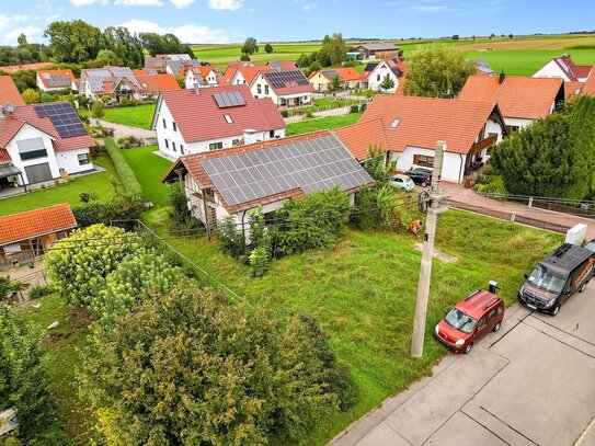 Grundstück mit Einfamilienhaus/Rohbau mit Photovoltaik-Anlage zum Kauf