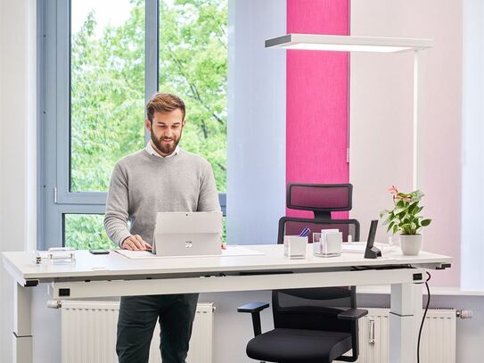 Ihr täglicher Arbeitsplatz: Möblierte Coworking-Spaces neben o2 SURFTOWN MUC