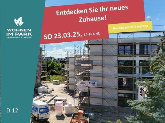 2-ZIMMER ETW IM 2. OG MIT BALKON - "WOHNEN IM PARK" IN LANGENAU - D12