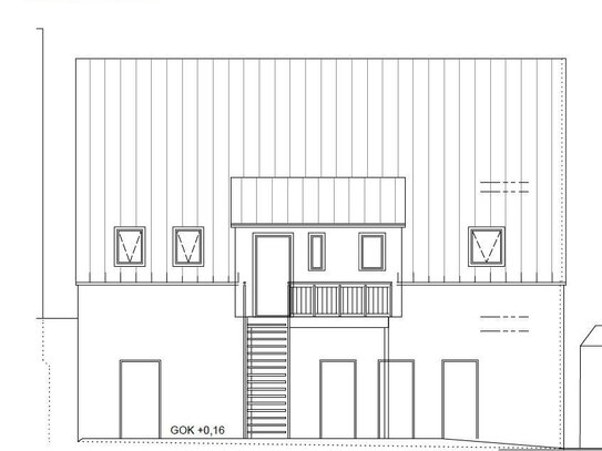 Garagengebäude (F) als geplantes Einfamilienhaus mit Einliegerwohnung zum Selbstausbau mit großem Garten