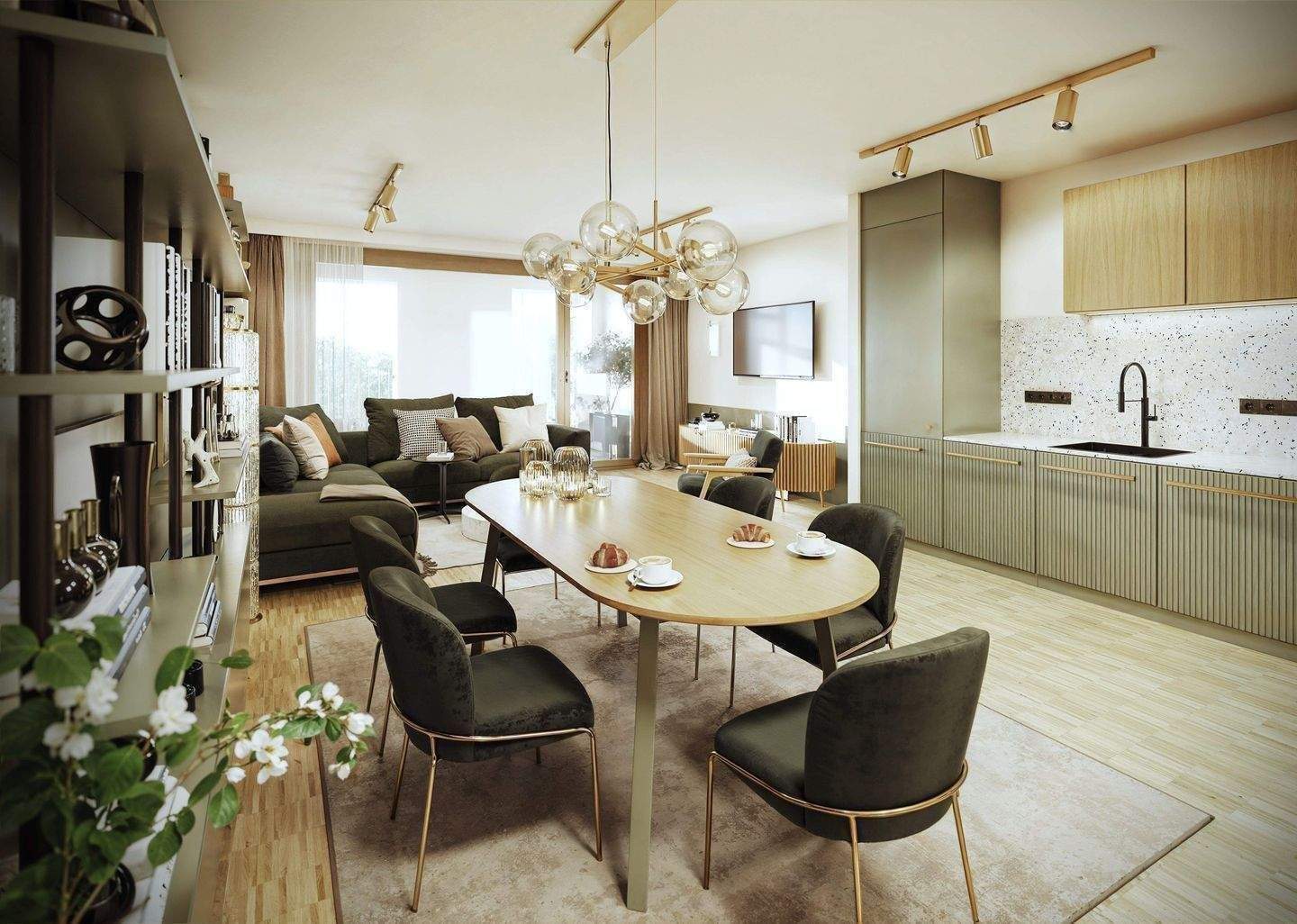 6.2.4 Kochen ohne Kompromisse – 3 Zimmer mit separater Küche & Loggia