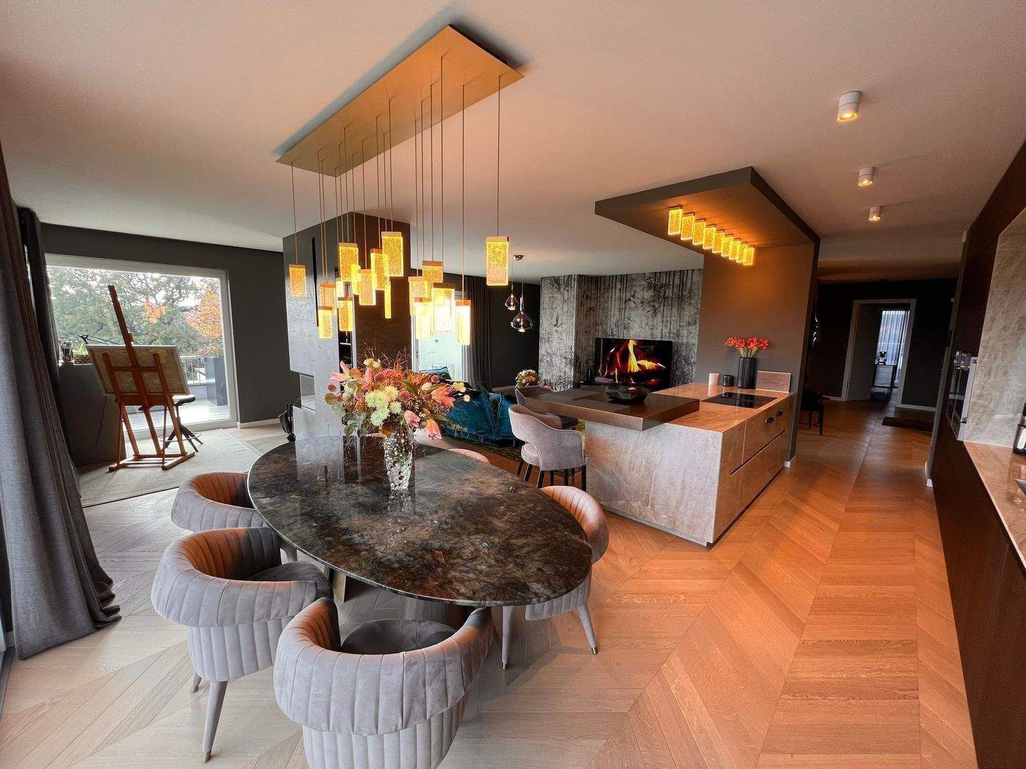 Penthouse der Superlative – 333 m² Wohnfläche, 6 Zimmer, 210 m² Dachterrasse, Smart Home, Kamin, Sauna & Fitnessbereich