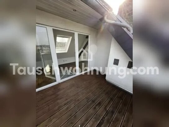 [TAUSCHWOHNUNG] Maisonette Wohnung mit Balken, Terrasse und Echtholzboden