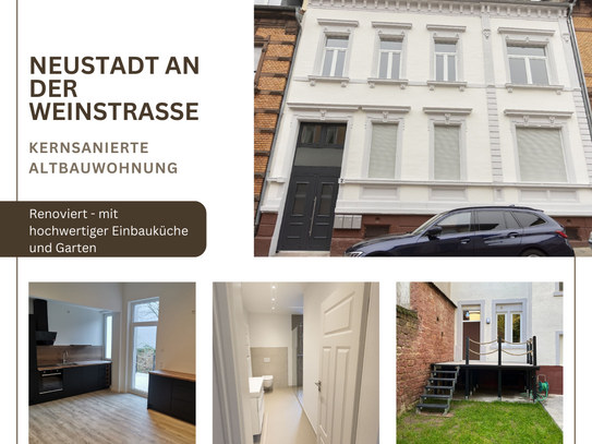 Kernsanierte Altbauwohnung mit Terrasse, Garten & Pfälzer Sandsteincharme