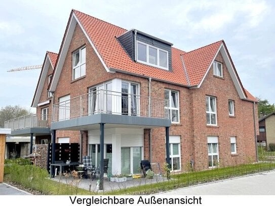 Helle Obergeschosswohnung mit Dachgeschoss und Terrasse in Hesel