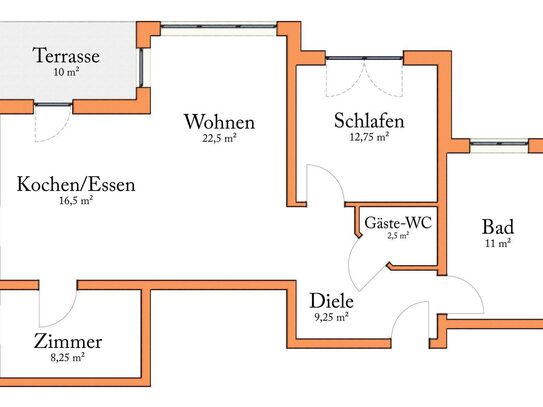 3-Zimmer-Wohnung in ruhiger und zentraler Lage in Ottersweier