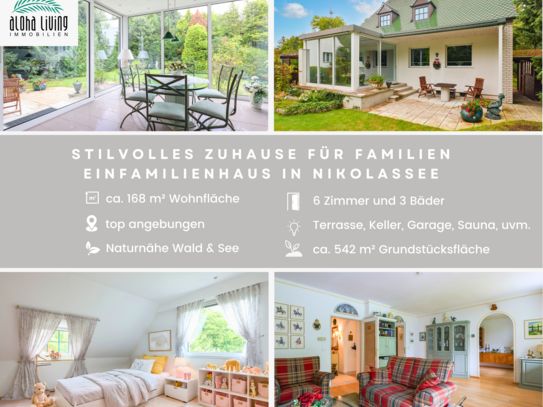 Großzügiges Wohnen mit Stil - Dein Einfamilienhaus mit Garten in Nikolassee (Steglitz-Zehlendorf)