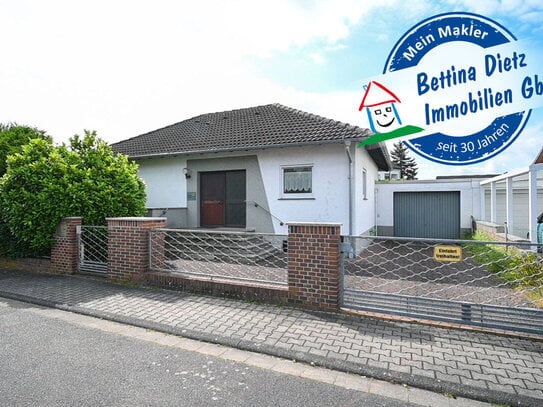 DIETZ: Gepflegter Bungalow mit herrlichem Garten und Garage in beliebter Wohnlage!