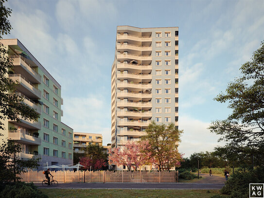 Großzügige 1-Zimmer-Wohnung mit Dachterrasse