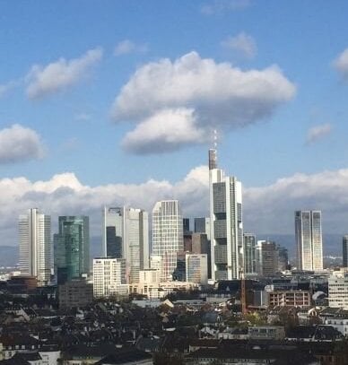 Traumhafter Skylineblick auf Mainhattan - Modernes voll möbliertes Apartment