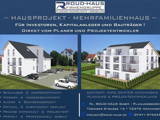 + EXKLUSIVES MEHRFAMILIENHAUS-PROJEKT! +