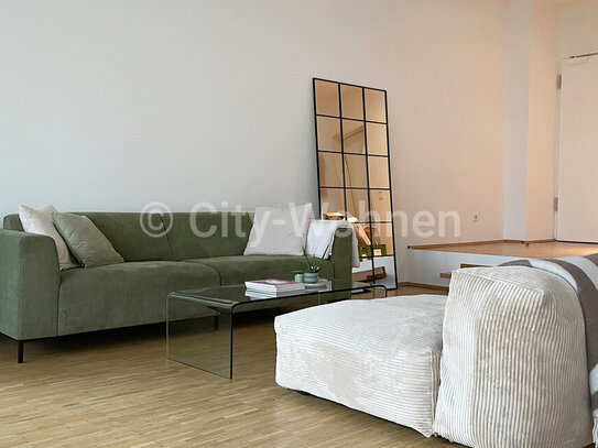 Moderne 2 Zimmer Wohnung mit Loftcharakter, großem Balkon und Tiefgaragenstellplatz in Hamburg-St. Pauli