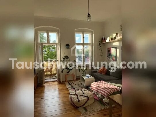 [TAUSCHWOHNUNG] 3 Zimmer Wohnung Altbau EBK Balkon Holzboden Stuck