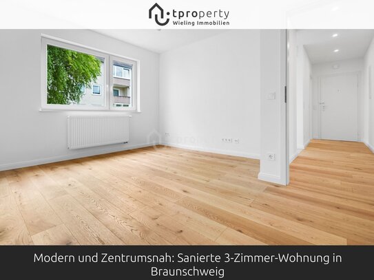 Modern und Zentrumsnah: Sanierte 3-Zimmer-Wohnung in Braunschweig!