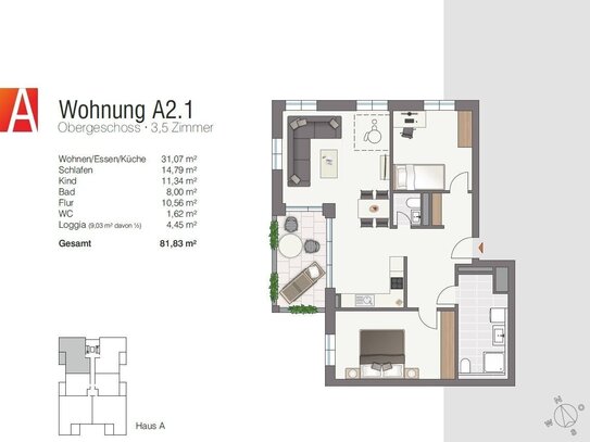 LEBENSWERT | KOMMUNIKATIV | VIELFÄLTIG - 3,5-Zimmer-Wohnung - Service-Wohnungen in Mühlhausen-Ehingen