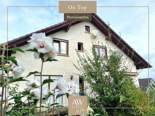 ***On Top*** Süße Dachgeschosswohnung mit Garage und Gartenmitbenutzung in Nauborn. Courtagefrei