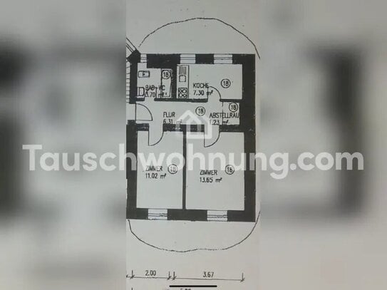 [TAUSCHWOHNUNG] kleine aber feine Wohnung in Schlachthofnähe für mehr qm