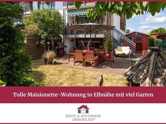 Tolle Maisonette-Wohnung in Elbnähe mit viel Garten