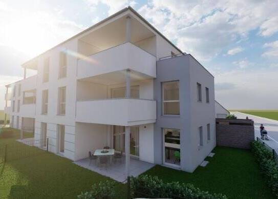 NEUBAU - RAUMWUNDER - 4-Zi-Whg - 1.OG West-Ausrichtung + Balkon, Wärmepumpe + Photovoltaikanlage