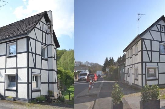 Kleines Wohnhaus mit Garagen und großem Grundstück