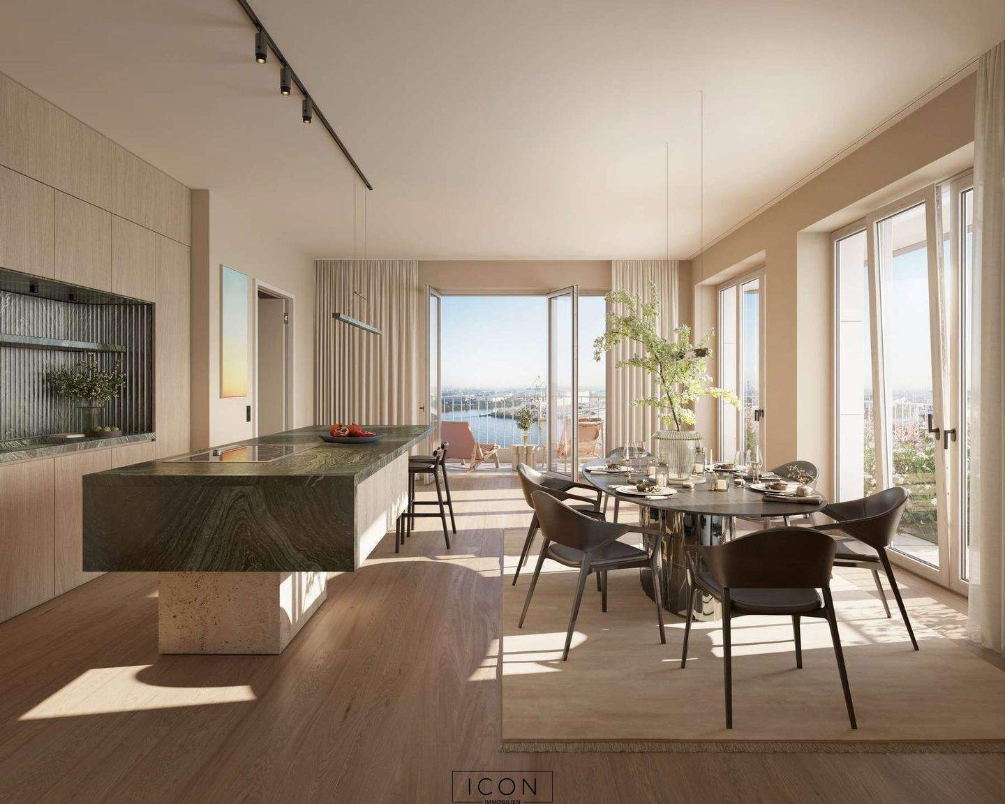 Geheimtipp HafenCity: 3 Zimmer im 11. OG mit Elb- & Stadtblick