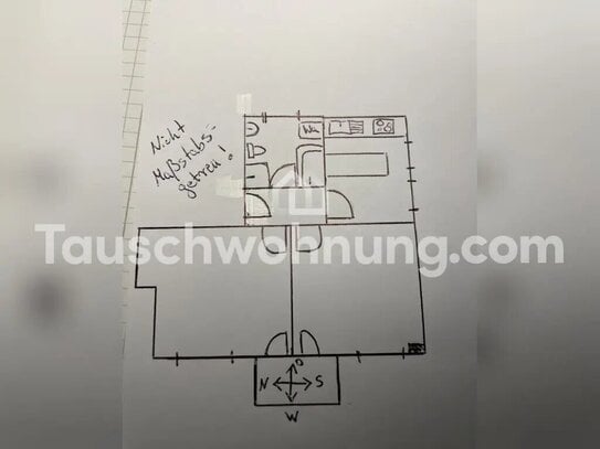 [TAUSCHWOHNUNG] 2Zi, Kü, Wannenbad & Balkon (Blick ins Grüne) gg deine 3Zi