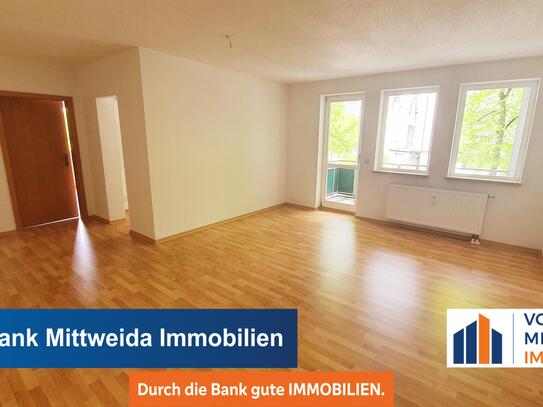 3-Zimmer-Wohnung mit Balkon, Gäste-WC und PKW-Stellplatz