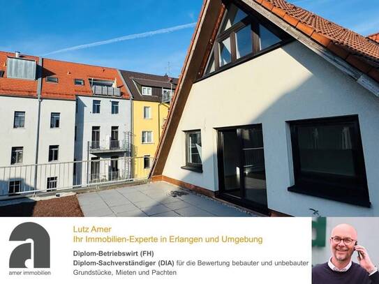 Supergroßzügige Dachterrassenwohnung mitten in der Erlanger City