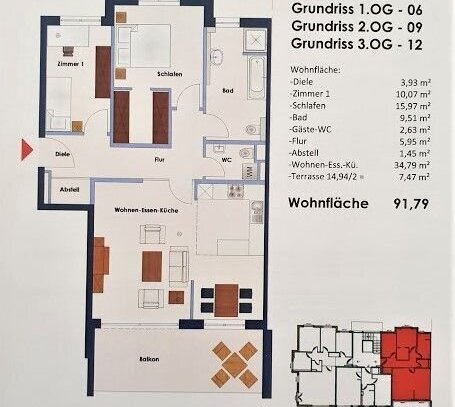 SCHOENE 3 ZIMMERWOHNUNG - ALTERSGERECHT