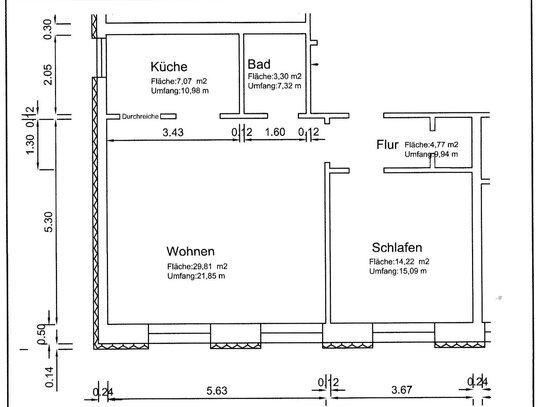 schöne, neu sanierte 2 ZW in Kloster Zinna