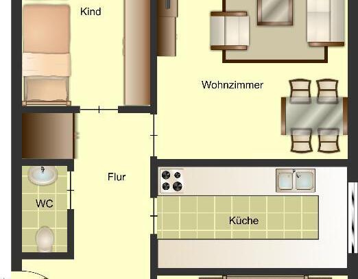 Geräumige 3 Zimmer in Rade frei, renovieren musst du selbst